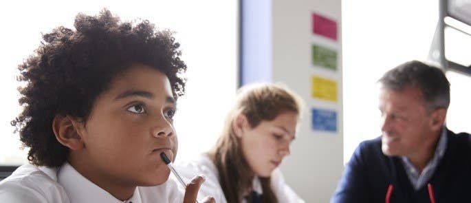 Child in a classroom 