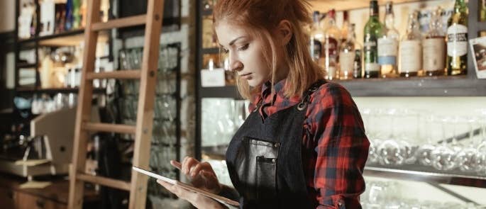 Bar manager using an ipad