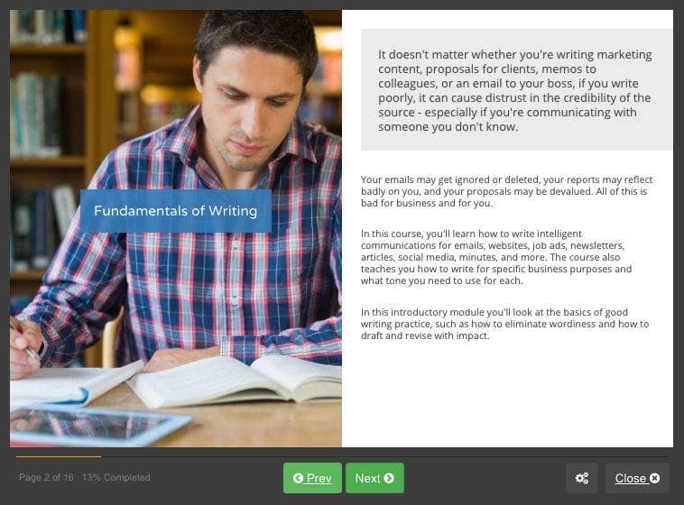 Screenshot 01 - Business Writing Skills