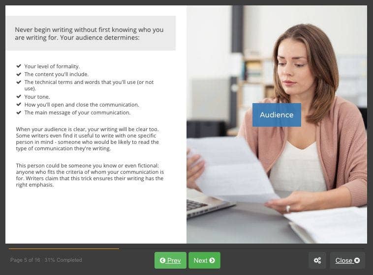 Screenshot 03 - Business Writing Skills