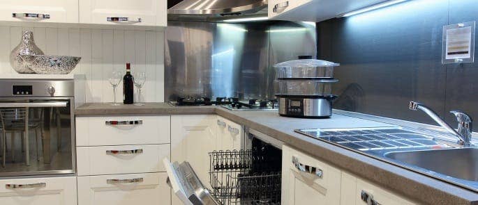 Electrical Appliances in a Restaurant Kitchen 