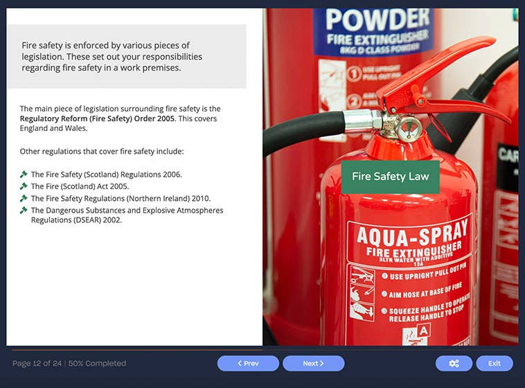 Screenshot 01 - Fire Risk Assessment