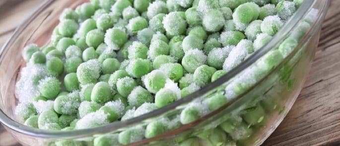 frozen vegetables peas