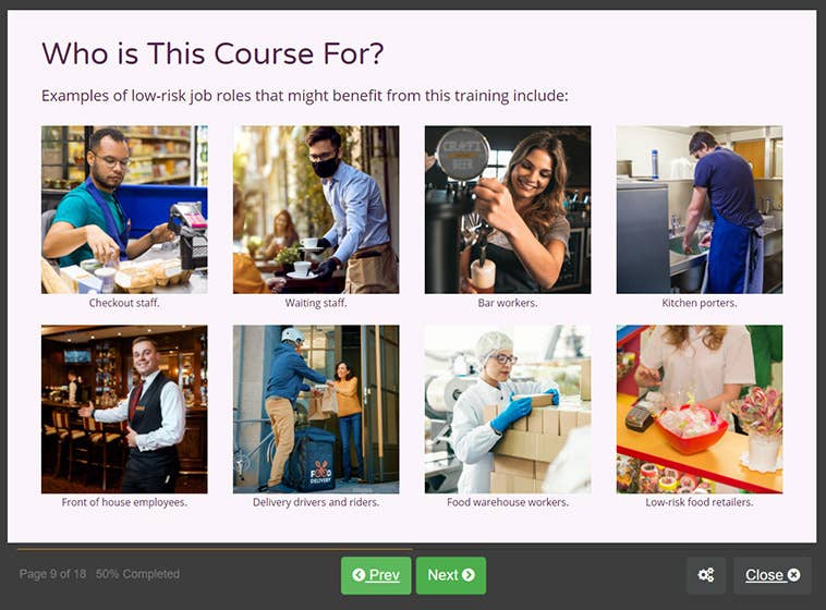 Course screenshot showing who the course is for