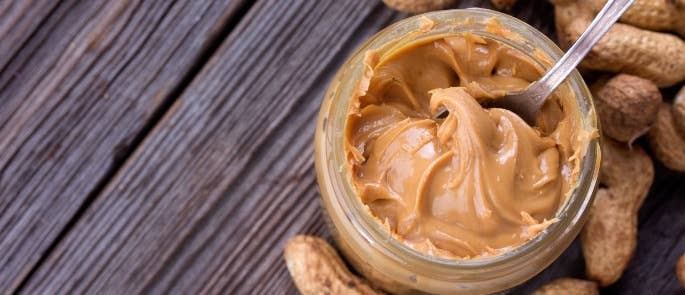 A jar of peanut butter